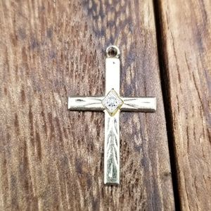 Crystal Stone Cross Pendant P230